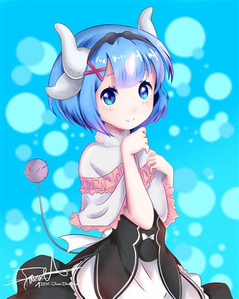 Ram And Rem Magical Creature Pokemon Hotel Art Re Zero Anime