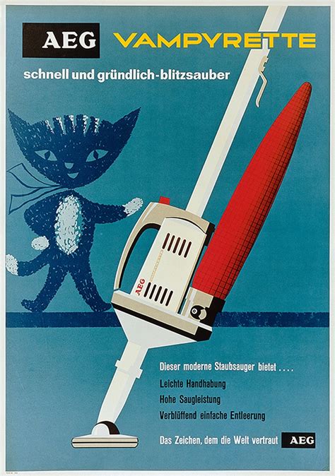 Aeg Vacuum Cleaner Vintage Advertisements Vintage Ads Poster Design