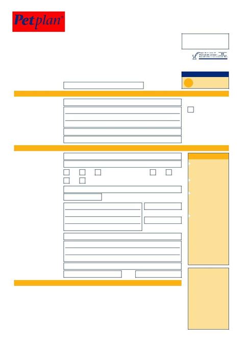 Printable Petplan Claim Form Printable Forms Free Online