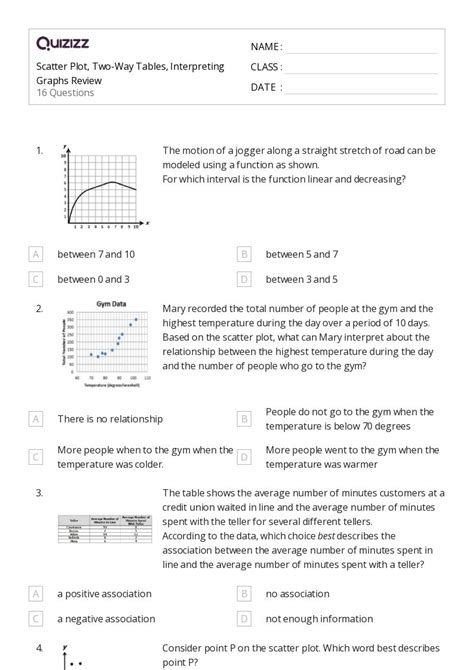 50 Interpreting Graphs Worksheets For 8th Class On Quizizz Free