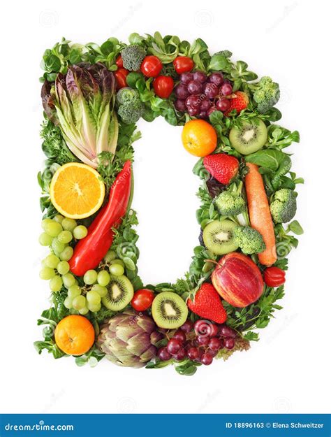 Fruit And Vegetable Alphabet Royalty Free Stock Photo Cartoondealer