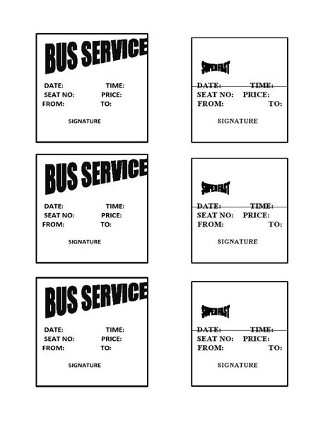 Bus Ticket | PDF