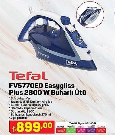 Tefal FV5770E0 Easygliss Plus 2800 W Buharlı Ütü İndirimde Market