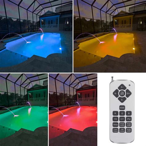 Lâmpada LED Piscina PAR56 RGB 12V Ac 24W Submersível Controlo