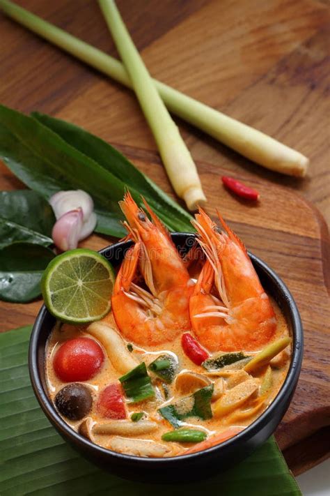 Tom Yum Goong Or Tom Yam Kung Is Soup Food Thai Stock Image Image Of