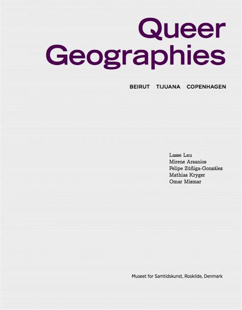 New Publication Two Chapters In Queer Geographies Beirut Tijuana