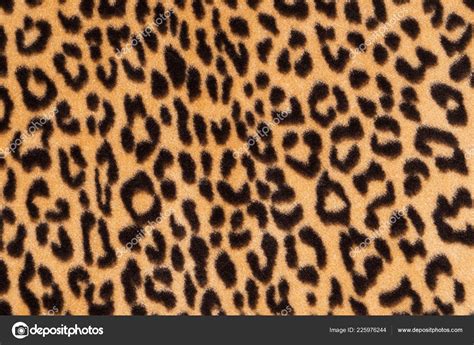 Faux Fur Leopard Texture Background Fashionable Modern Ecological ...