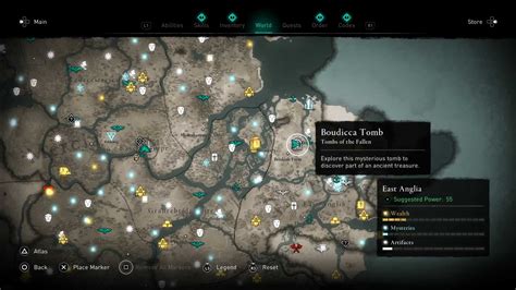 Assassin S Creed Valhalla Tombs Of The Fallen Map Locations Hold To Reset