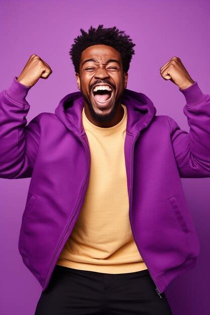 Premium Photo Overjoyed African American Man Dressed Stylish Clothes