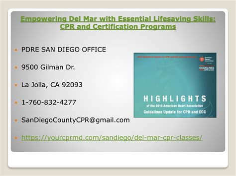 Ppt Empowering Del Mar With Essential Lifesaving Skills Cpr And