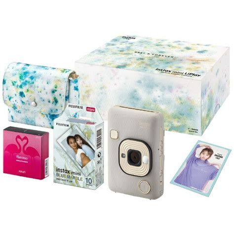 楽天ビック｜富士フイルム｜fujifilm ハイブリッドインスタントカメラ 『チェキ』 Instax Mini Liplay Beige