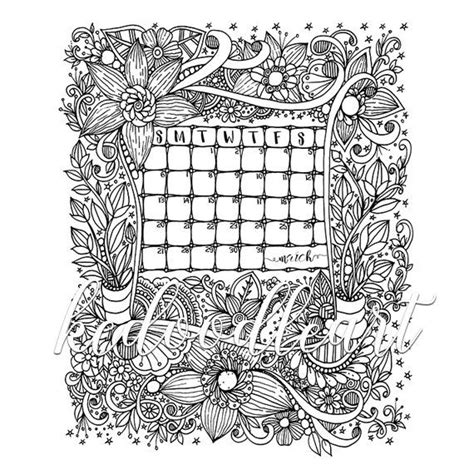 Adult Coloring Pages Calendars