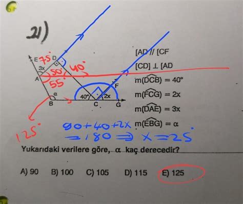 Acil geometri sorusu çözümlü olsun lütfen Eodev