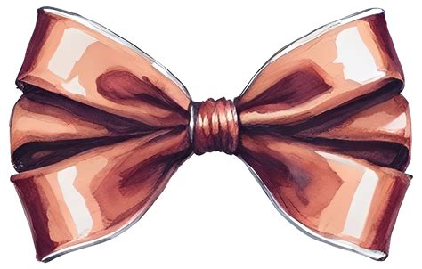 Watercolor Bow Illustration Ai Generative 26567230 Png