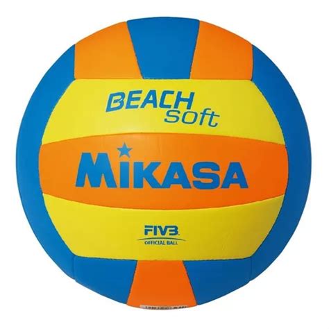 Pelota Mikasa Beach Volley Voley Cuerina Oficial Color Nar Ama Azu