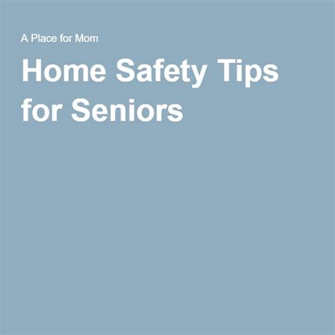 17 Best Images About Home Safety For Seniors On Pinterest Technology