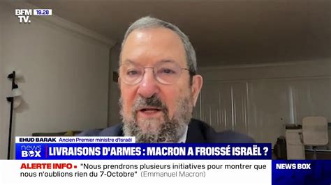 Ehud Barak Ex Premier Ministre Isra Lien Netanyahu Est Responsable