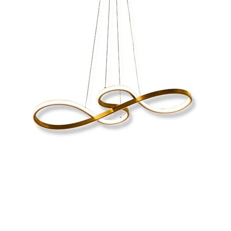 Lustre Luminaria Pendente Dourado De Led K W Cm Leroy Merlin