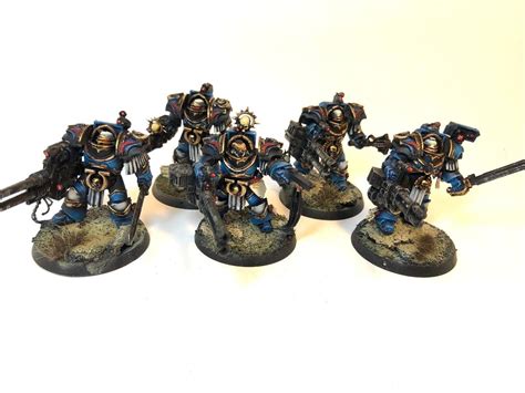 Warhammer 40k Painted Horus Heresy Ultramarines Fulmentarus Terminators