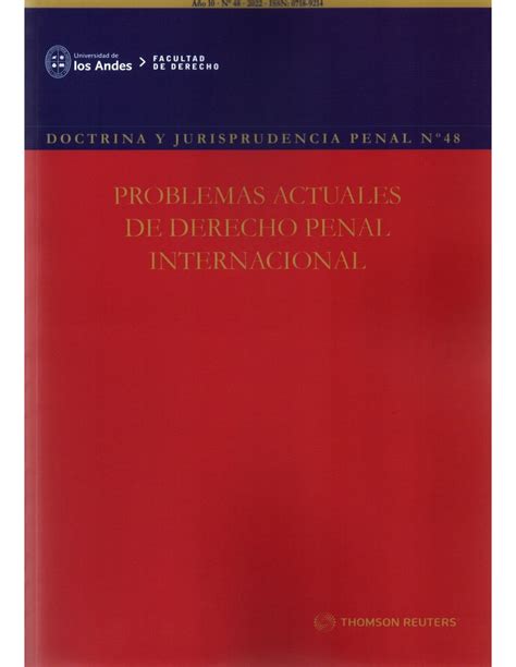 Revista Doctrina Y Jurisprudencia Penal N Problemas Actuales De