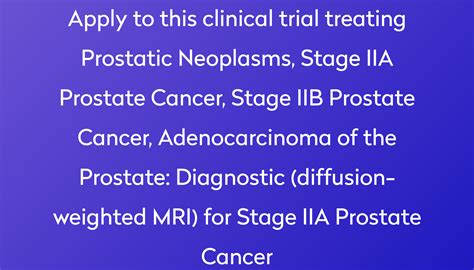 Diagnostic Diffusion Weighted Mri For Stage Iia Prostate Cancer