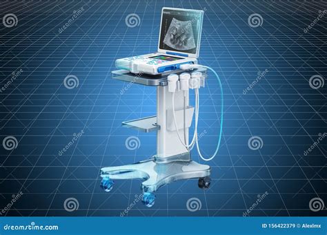 Visualization 3d Cad Model Of Portable Medical Ultrasound Diagnostic