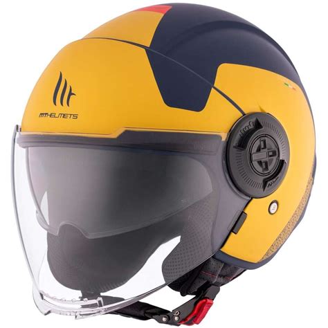 Jet Motorradhelm Mt Helmets VIALE SV S BETA D3 Mattgelb Online Verkauf