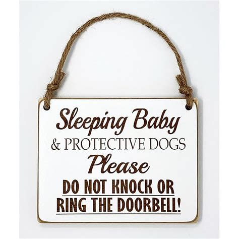 Shhh Baby Sleeping And Protective Do Not Ring Doorbell Or SVG PNG