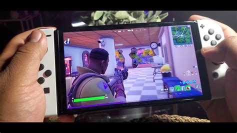 Fortnite On Nintendo Switch Oled Gameplay Youtube