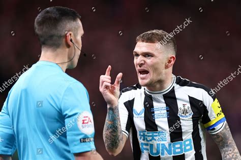 Kieran Trippier Newcastle United Talks Referee Editorial Stock Photo ...