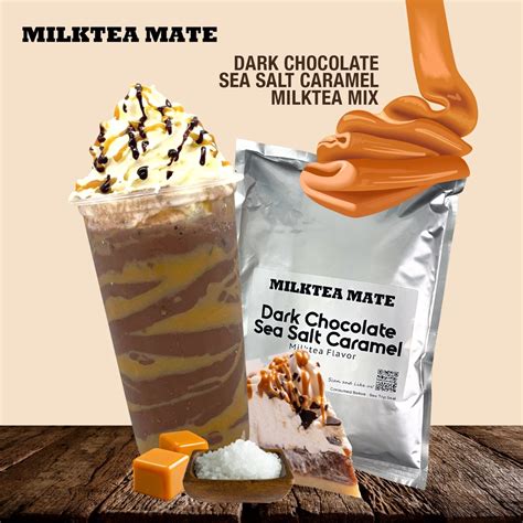 MLKT Sea Salt Dark Choco Milktea Mate Premium Powder 1kg And 500g For