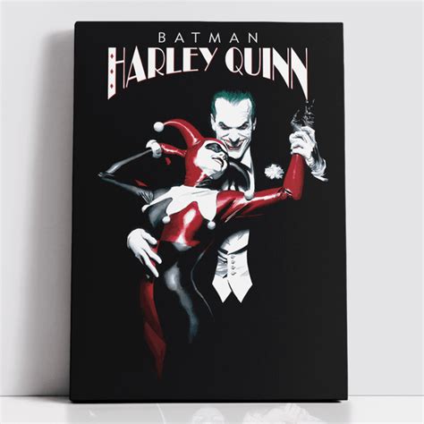 Decorsome X Batman Alex Ross The Joker And Harley Rectangular Canvas