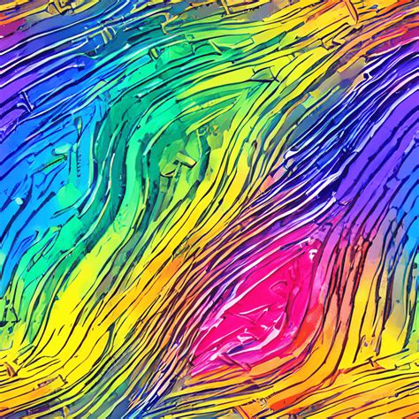 Rainbow Pattern Painting Illustration · Creative Fabrica