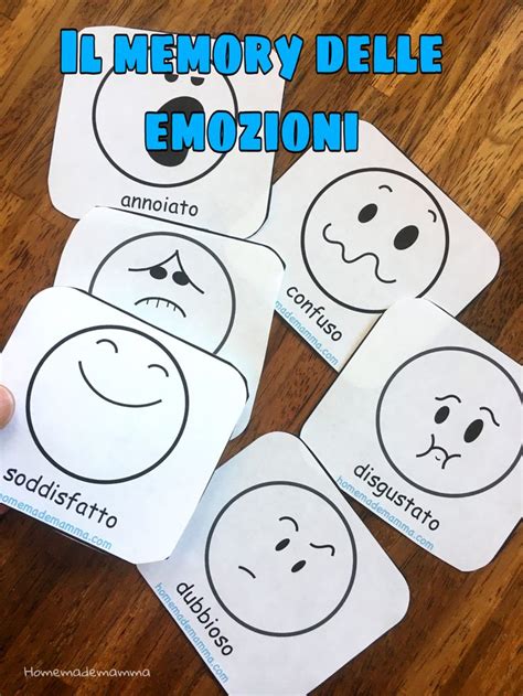 Il Memory Delle Emozioni Da Colorare Emozioni Le Idee Della Scuola