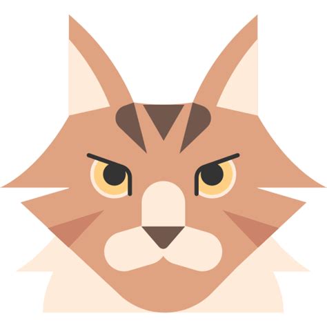 Maine Coon Cat Chanut Is Industries Flat Icon