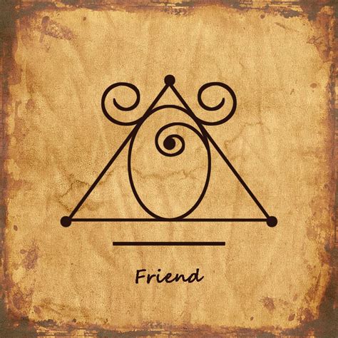 Friend Sigil Witchcraft Symbols Witch Symbols Witchcraft Spell Books