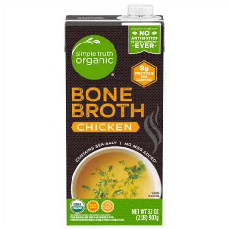 Simple Truth Organic Chicken Bone Broth 32 Oz Fred Meyer