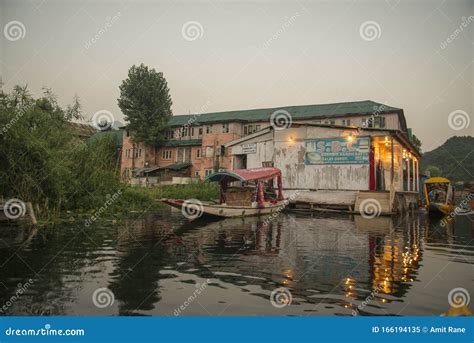 Floating Market at Dal Lake after Sunset,Srinagar,Jammu and Kashmir,India Editorial Image ...