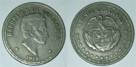 Colombia 20 Centavos 1959