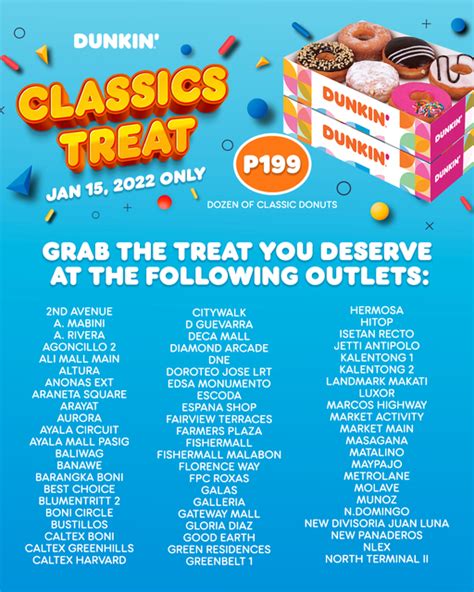 Manila Shopper Dunkin Payday Classic Treat Promo