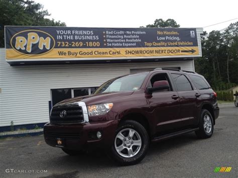 2008 Cassis Red Pearl Toyota Sequoia Sr5 4wd 95208683 Photo 16