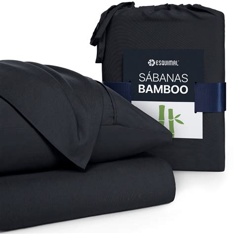 S Banas Matrimonial De Bamb Bamboo Ultra Suaves Y Frescas Negro