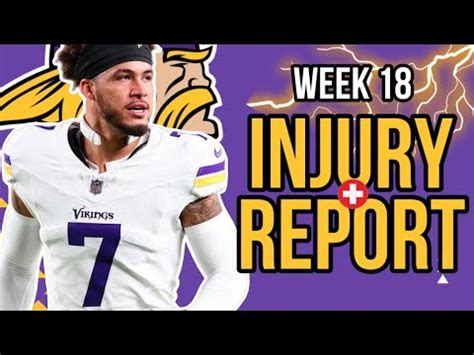 Unveiling The Minnesota Vikings Week Injury Report Clash With The