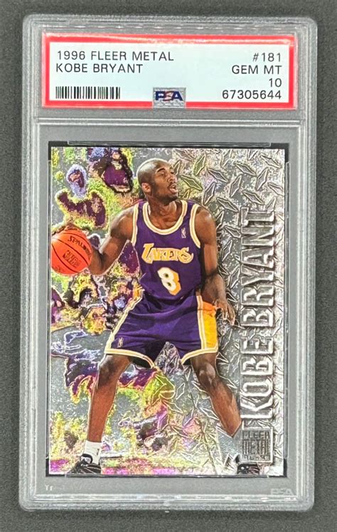 Kobe Bryant 1996 97 Metal 181 RC PSA 10 Pristine Auction