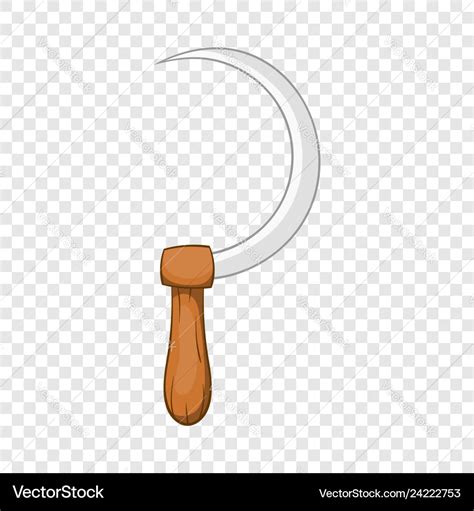 Sickle Icon Cartoon Style Royalty Free Vector Image