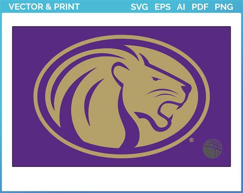 North Alabama Lions - Alt on Dark Logo (2018) - College Sports Vector ...