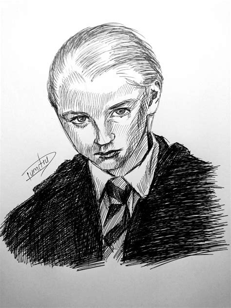 Draco Malfoy For Harry Potter In Portrait Graphic Draw Draco Malfoy