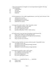 Chapter Multiple Choice Rtf A B C D The Psychostimulants Are