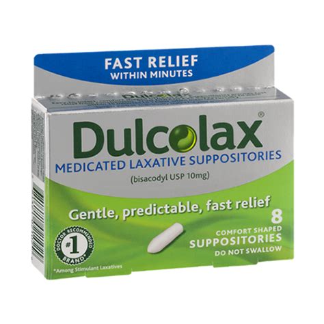 Dulcolax Suppository Mg Per One Equity Pharmacy