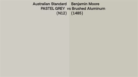 Australian Standard PASTEL GREY N12 Vs Benjamin Moore Brushed